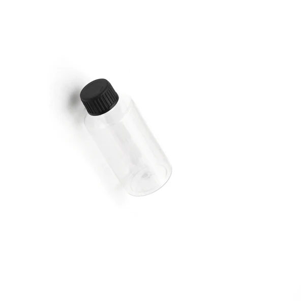 50ml pet şeffaf düz kapaklı şişe, 12 adet, plastik şişe, esans şişesi, medikal şişe, kozmetik şişe, ecza şişesi ürün görseli 1