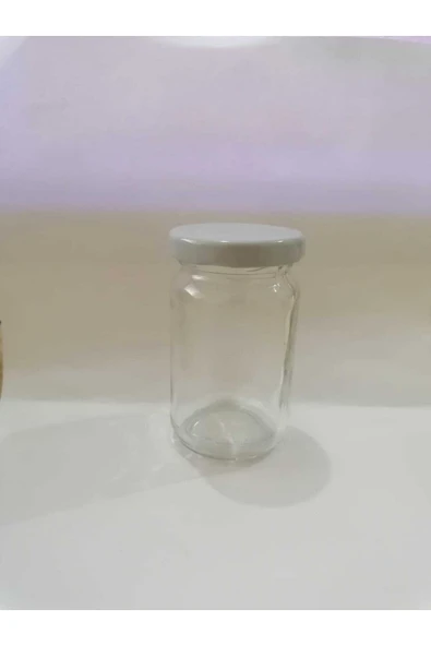 50 Adet 105 Cc Cam Kavanoz -beyaz Kapak - Hediyelik , Hobi , Düğün, Nişan-mini Kavanoz ürün görseli 1