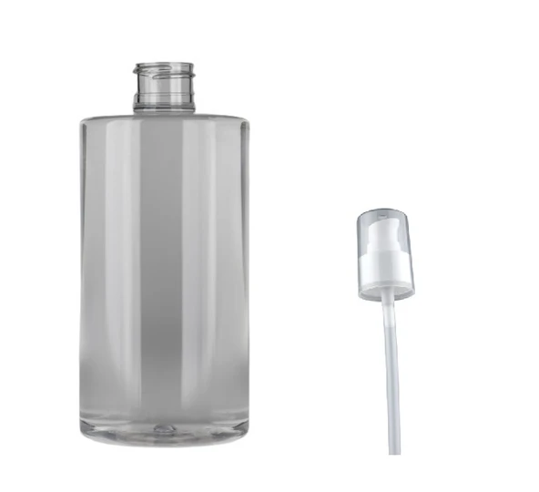 250ml şeffaf plastik serum pompalı şişe, 12 adet, serum şişesi, pompalı şişe, medikal şişe, kozmetik şişesi, plastik şişe ürün görseli 1