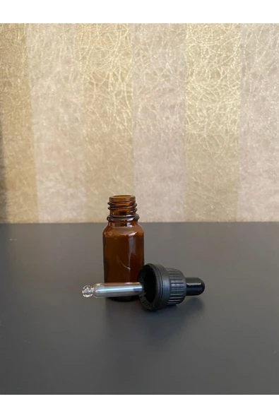 10 Ml Amber Şişe Cam Damlalıklı 100 Adet ürün görseli 1
