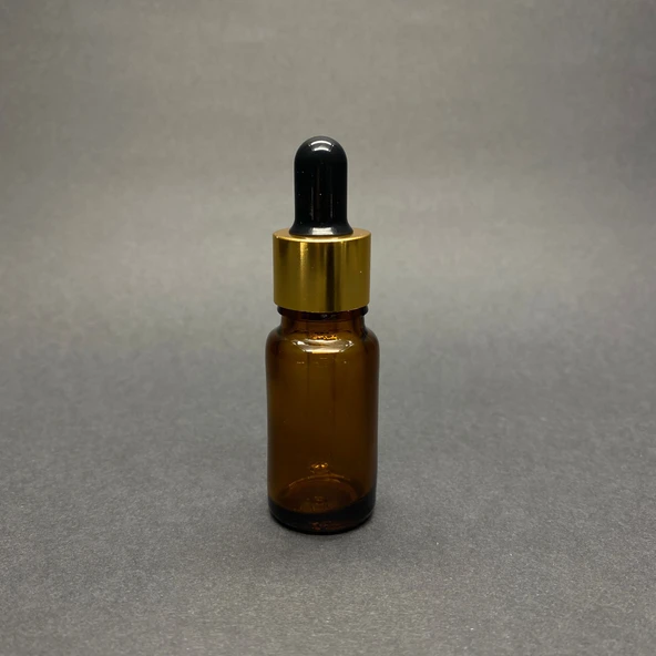 10ml kahverengi cam damlalıklı 12 adet, Gold Kapak Siyah Emzik, Ecza şişesi, Damlalıklı şişe, propolis şişesi, damlatmalı şişe, saç serum şişesi, ecza şişesi ürün görseli 1