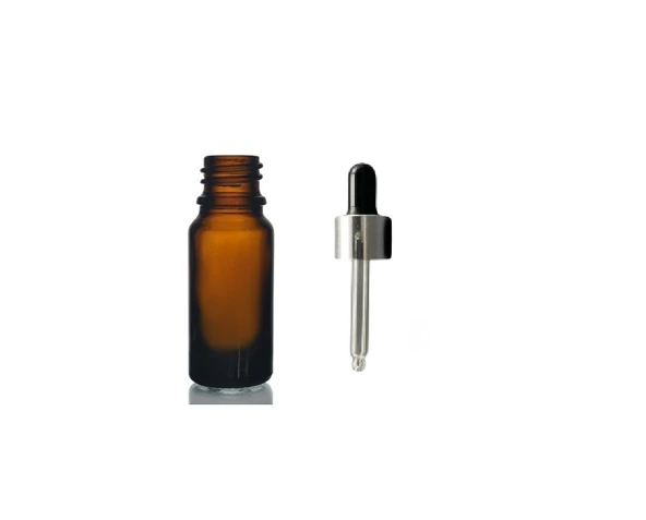 5ml kahverengi cam damlalıklı, 20 adet,Gümüş Kapak Siyah Emzik, Ecza şişesi, Damlalıklı şişe, propolis şişesi, damlatmalı şişe, saç serum şişesi, ecza şişesi ürün görseli 1