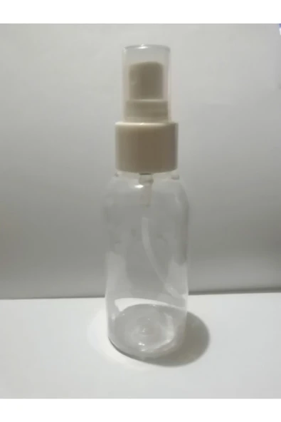 100ml Şeffaf Plastik Şişe+sprey Başlık,dezenfektan Şişesi,medikal Şişe,boş Şişe,100 Adet ürün görseli 1