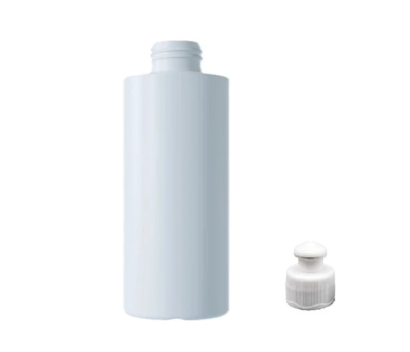 100ml beyaz şişe puspul kapaklı, 12 adet, puspul kapaklı şişe, deterjan şişesi, plastik şişe, sabun şişesi, duş jeli şişesi ürün görseli 1
