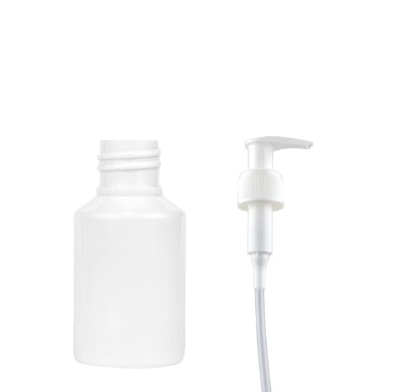 60ml beyaz plastik şişe sıvı sabun pompalı, 24 adet, sabun şişesi, pompalı şişe, duş jeli şişesi, kozmetik şişe ürün görseli 1