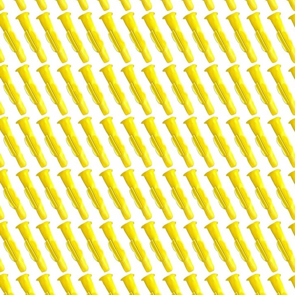 Plastik Roket Dübel M8 Mantar Kanatlı Dübeller 50 Adet Vida Sabitleme Bağlantı Elemanı ürün görseli 1