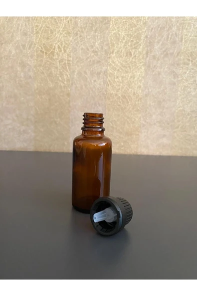 30 Ml Amber Şişe Içten Damlalıklı 50 Adet ürün görseli 1
