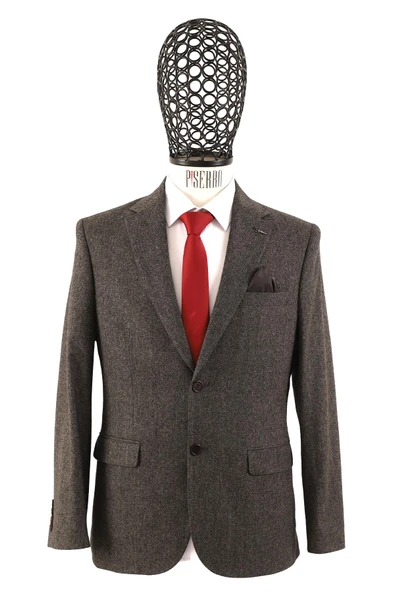Slim Fit Erkek Tek Ceket - Resim 3