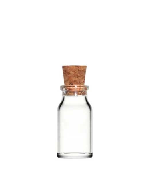 8ml penisilin şişe mantar kapaklı,12 adet, şeffaf şişe, mantar tıpalı şişe, süs şişesi, hediyelik şişe, organizasyon şişesi, şeker şişesi ürün görseli 1