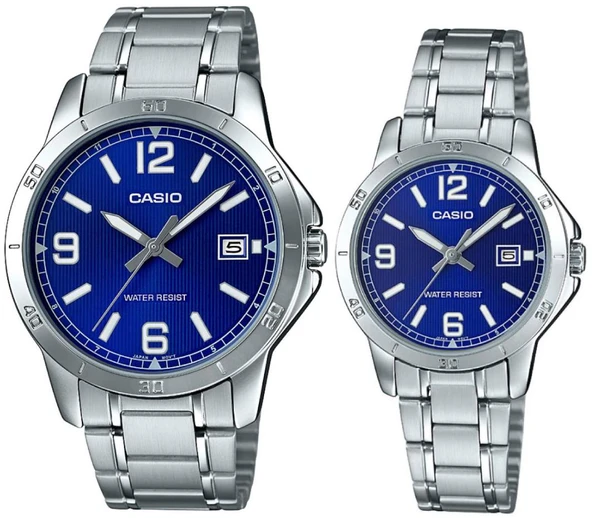 Casio MTP-LTP-V004D-2BUDF Çift Kol Saati (Kadın-Erkek) ürün görseli 1