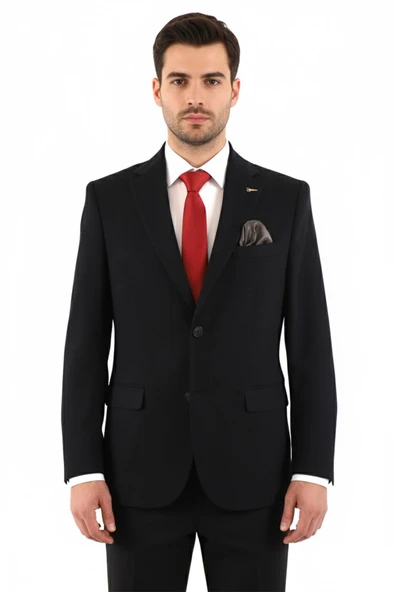 Slim Fit Erkek Tek Ceket - Resim 2