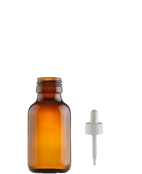 50ml kahverengi cam ecza şişesi plastik damlalıklı çubuklu, 12 adet, ecza şişesi, cam şişe, amber şişe,kozmetik şişe ürün görseli 1