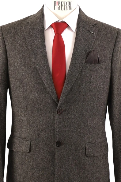 Slim Fit Erkek Tek Ceket - Resim 4