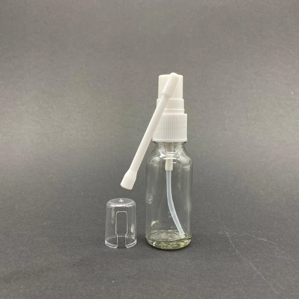 10ml şeffaf Cam Şişe, Ağız spreyli Şişe, 12 Adet, Oral Sprey, Ecza şişesi, Boş Cam şişe ürün görseli 1