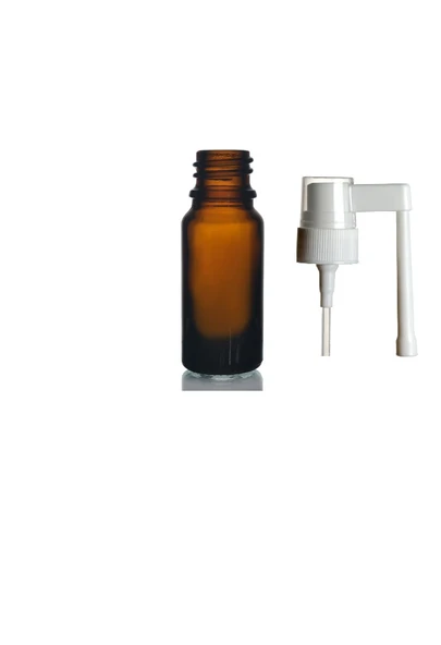 10ml kahverengi ağız spreyi başlıklı cam şişe, ağız spreyi şiesi, cam şişe, 12 adet, medikal şişe ürün görseli 1