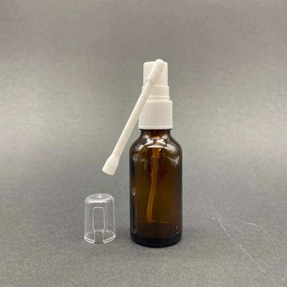 20ml kahverengi Ağız spreyli Şişe, 24 Adet, Oral Sprey, Ecza şişesi, Boş Cam şişe ürün görseli 1