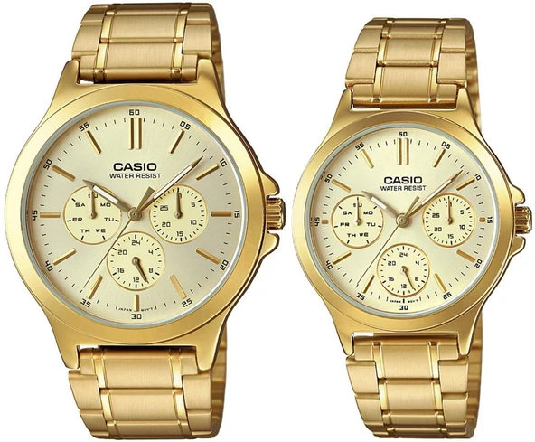 Casio MTP-LTP-V300G-9AUDF Çift Kol Saati (Kadın-Erkek) ürün görseli 1
