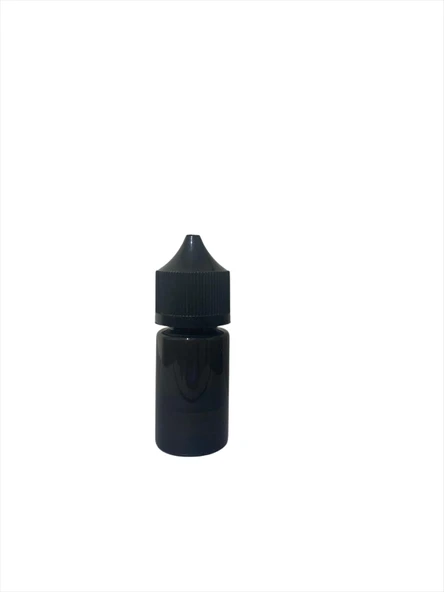 30ml plastik siyah gorilla şişe siyah kapaklı şişe, 24 adet, plastik şişe, likit şişesi, sıkıma uygun yumuşak şişe ürün görseli 1