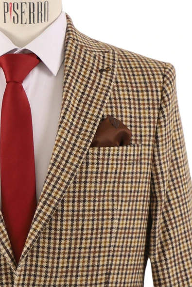 Slim Fit Erkek Tek Ceket - Resim 5