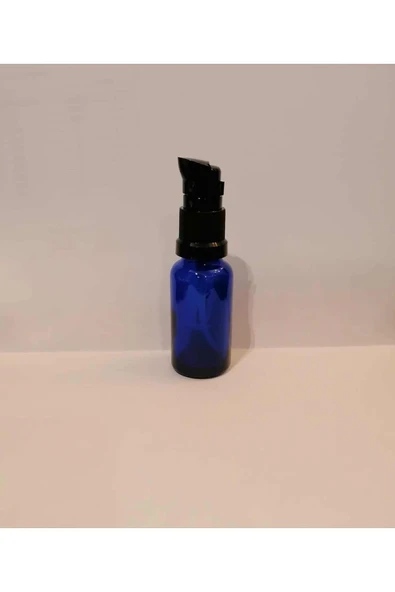 20cc 50 Adet mavi  Serum Pompalı şişe boş Şişe Medikal Şişe Emniyet Kapaklı ürün görseli 1