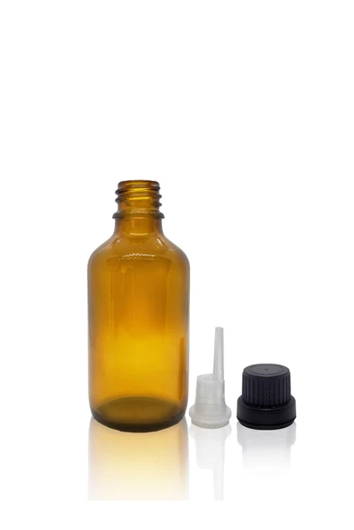 50 Cc Içten Damlalıklı Amber Şişe - 30 Adet ürün görseli 1