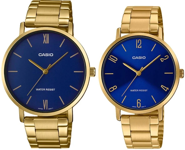 Casio MTP-LTP-VT01G-2BUDF Çift Kol Saati (Kadın-Erkek) ürün görseli 1