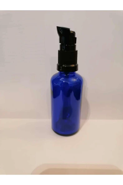 50cc 100 Adet Mavi Serum Pompalı Şişe ürün görseli 1