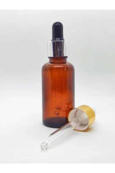 30ml kahverengi cam damlalıklı, 100 adet, Siyah Kapak, Ecza şişesi, Damlalıklı şişe, propolis şişesi, damlatmalı şişe, saç serum şişesi, ecza şişesi ürün görseli 1