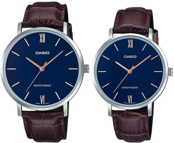 Casio MTP-LTP-VT01L-2BUDF Çift Kol Saati (Kadın-Erkek) ürün görseli 1
