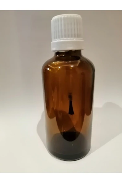 50cc Kahverengi Fırça Başlıklı Cam Şişe,amber Şişe,50 Adet ürün görseli 1