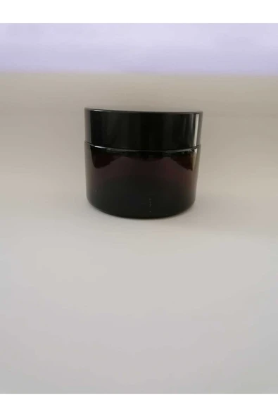 50cc Kahverengi Cam Krem Kutusu,boş Kutu,kozmetik Kutu,50 Adet, Amber Şişe, Kavanoz ürün görseli 1