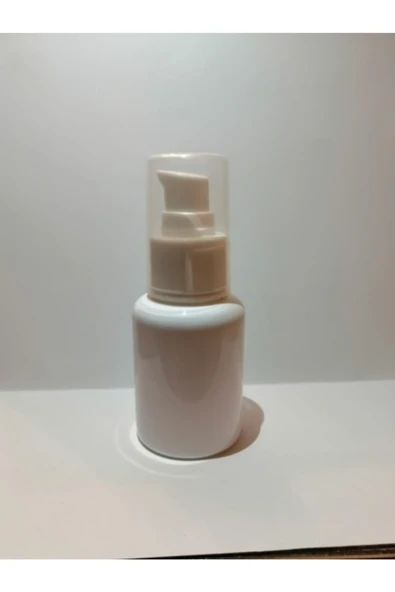 60ml Mat Beyaz Plastik Şişe+serum Pompalı,tombul Şişe,boş Şişe,medikal Şişe,50 Adet ürün görseli 1