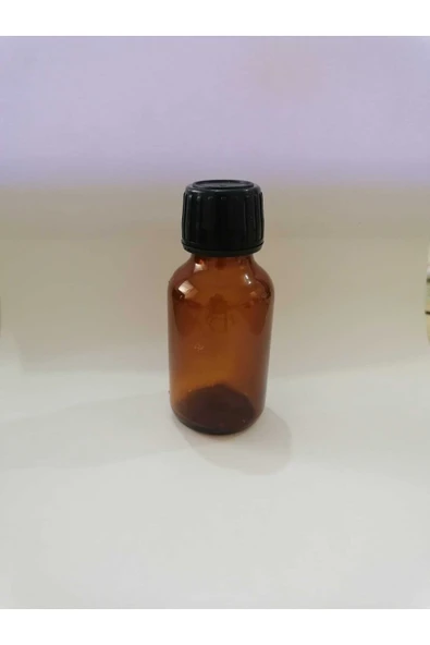 Cam Şişe 50 Ml Ve Plastik Siyah Kapak 50'li Paket ürün görseli 1