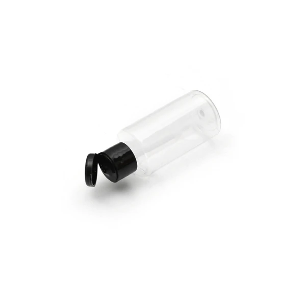 30ml plastik şefaf fliptop kapak şişe, 24 adet, açmalı kapak şişe, dezenfektan şişesi,sabun şişesi, kozmetik şişe ürün görseli 1