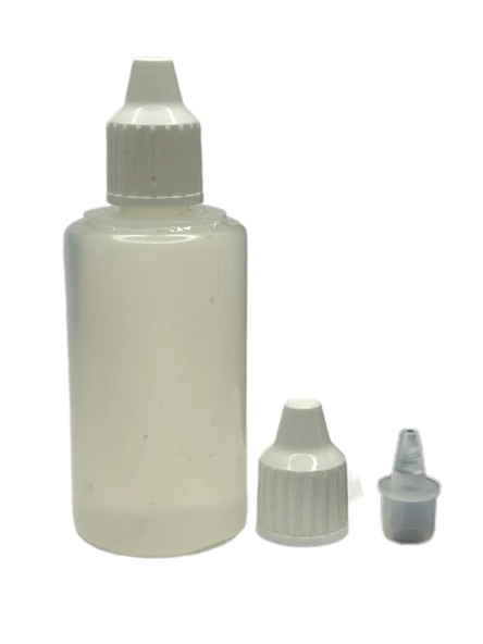 100ml PE aseton şişesi, 24 adet, plastik damlacıklı şişe, damlatmalı şişe ürün görseli 1