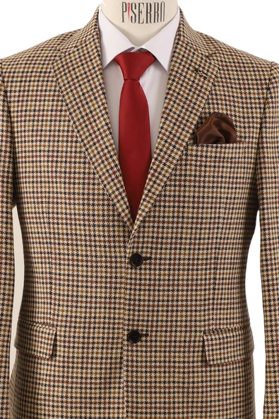 Slim Fit Erkek Tek Ceket - Resim 4