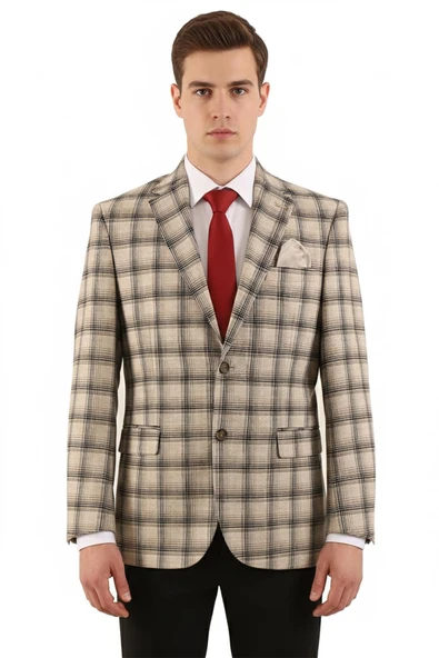 Slim Fit Erkek Tek Ceket ürün görseli 1