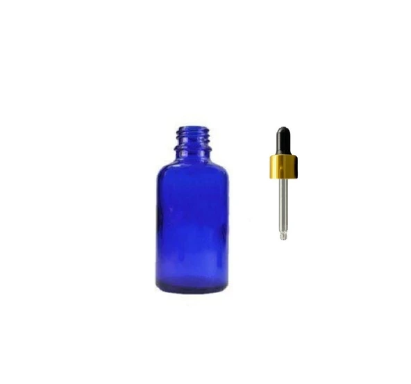 20ml mavi cam damlalıklı şişe, sarı kapak siyah emzik, 12 adet, Ecza şişesi, Damlalıklı şişe, propolis şişesi, damlatmalı şişe, saç serum şişesi, ecza şişesi ürün görseli 1