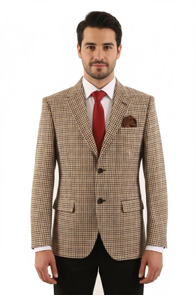 Regular Fit Erkek Tek Ceket - Resim 2
