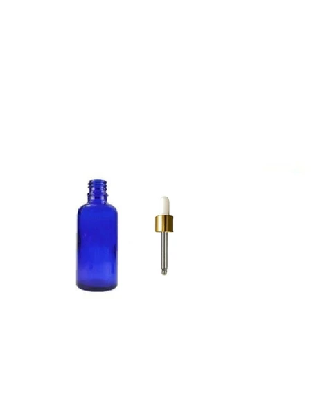 10ml mavi cam damlalıklı şişe,sarı kapak beyaz emzik, 24 adet, Ecza şişesi, Damlalıklı şişe, propolis şişesi, damlatmalı şişe, saç serum şişesi, ecza şişesi ürün görseli 1