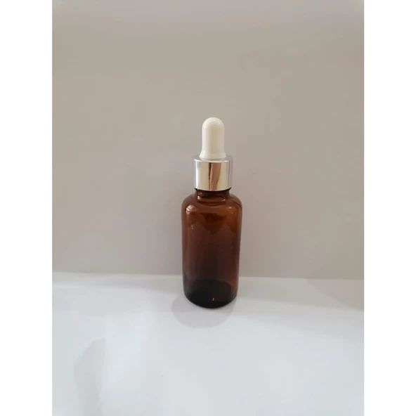 50 Cc Cam Damlalıklı Amber Şişe [50 Cc=50ml X 6 Adet] / Ecza Şişesi / Dropper Şişe ürün görseli 1