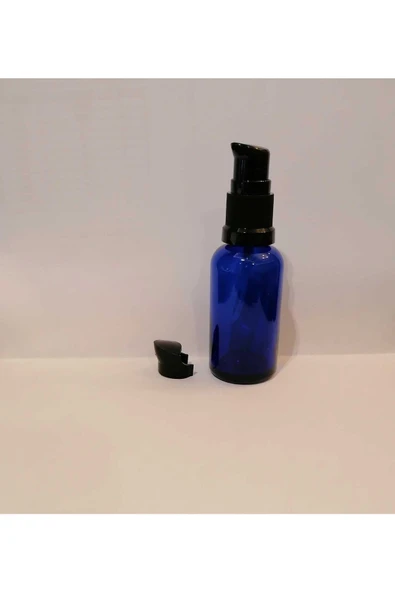 30cc ,100 Adet,mavi, Serum Pompalı ,şişe ,boş Şişe, Medikal Şişe, Emniyet Kapaklı ürün görseli 1