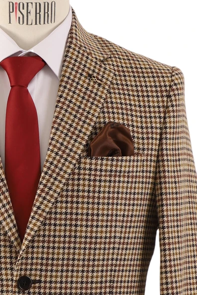 Slim Fit Erkek Tek Ceket - Resim 5