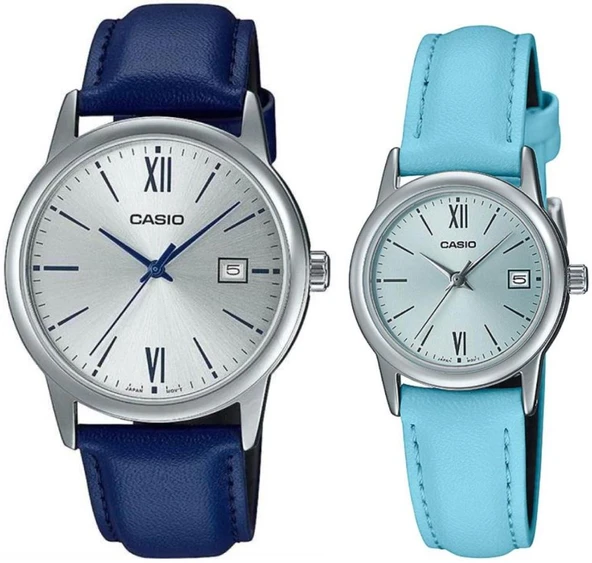 Casio MTP-LTP-V002L-2B3UDF Çift Kol Saati (Kadın-Erkek) ürün görseli 1