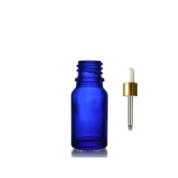 20ml mavi cam damlalıklı şişe,sarı kapak beyaz emzik, 24 adet, Ecza şişesi, Damlalıklı şişe, propolis şişesi, damlatmalı şişe, saç serum şişesi, ecza şişesi ürün görseli 1