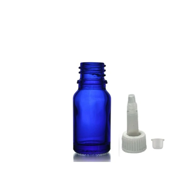 20ml mavi cam şişe getamisin kapak, 12 adet, plastik üstten damlalıklı şişe, damlatmalı şişe, damlatıcı şişe ürün görseli 1