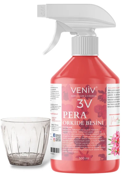 3V Pera Çiçeklendirici&Köklendirici Bitki Besini 500 ml+1.5L Dekoratif Saksı ürün görseli 1