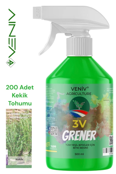 3V Grener 500 ml Bitki Besini + 200 Kekik Tohumu | Doğal Lezzet, Güçlü Kökler ürün görseli 1