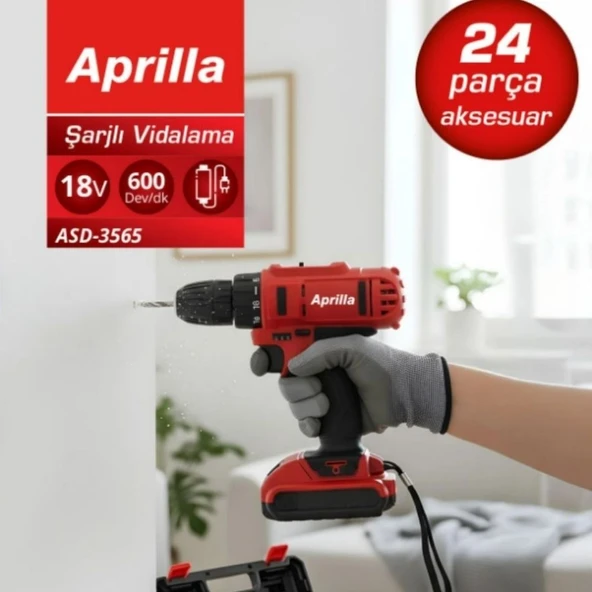 ASD-3565 Şarjlı Vidalama 24 Parça Aksesuar Seti - Resim 6