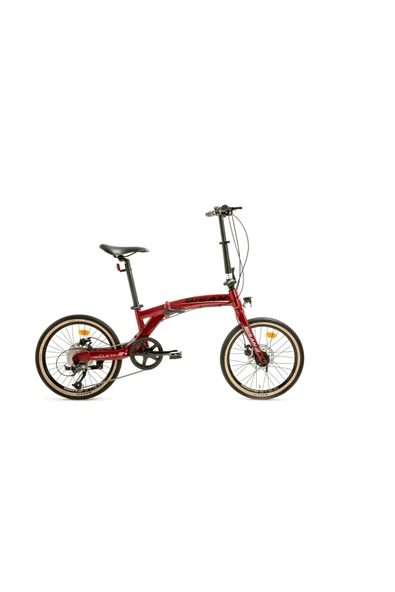 Bisan Fx 3700 Md 20 11-28 Katlanır Bisiklet Bordo Siyah ürün görseli 1